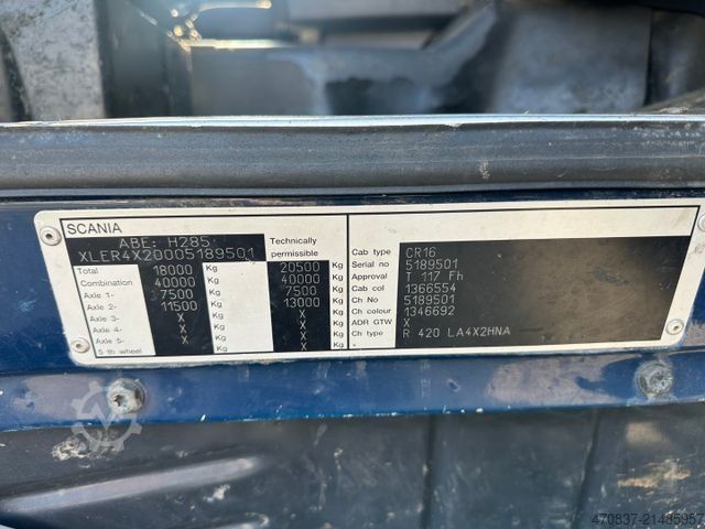 Tippsemitrailer  Reiling Glas Recycling / Palfinger PK 18000