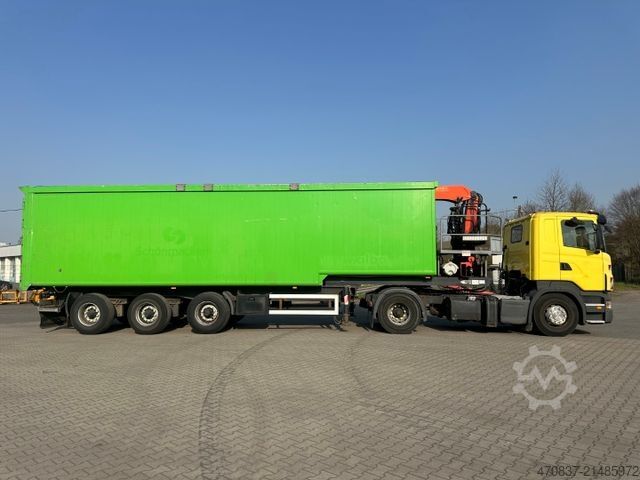 Standard dragbil SCANIA R 420 / Glas Recycling / Palfinger PK 18000
