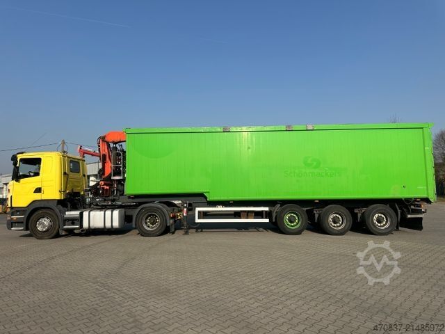 Standard dragbil SCANIA R 420 / Glas Recycling / Palfinger PK 18000