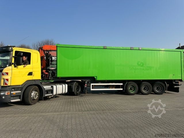 Standard dragbil SCANIA R 420 / Glas Recycling / Palfinger PK 18000