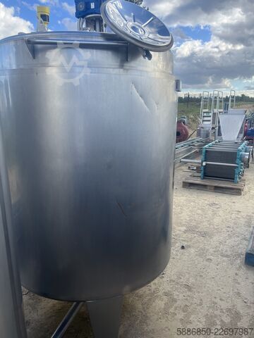 2000-Liter-Tank, isoliert, mit Rührwerk, aus Edelstahl (Inox)  