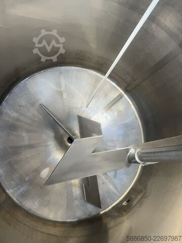 2000-Liter-Tank, isoliert, mit Rührwerk, aus Edelstahl (Inox)  