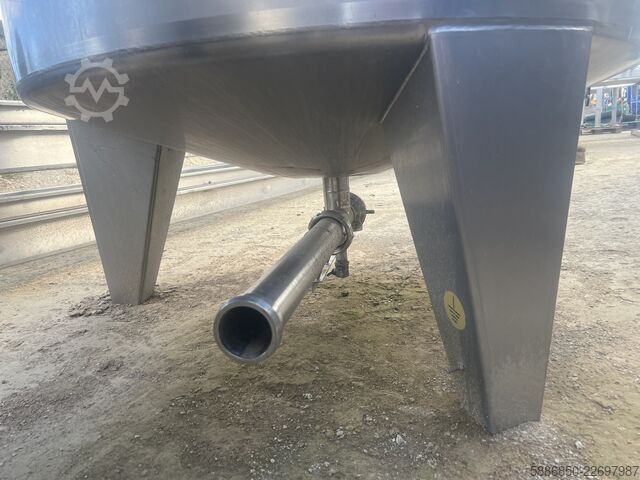2000-Liter-Tank, isoliert, mit Rührwerk, aus Edelstahl (Inox)  
