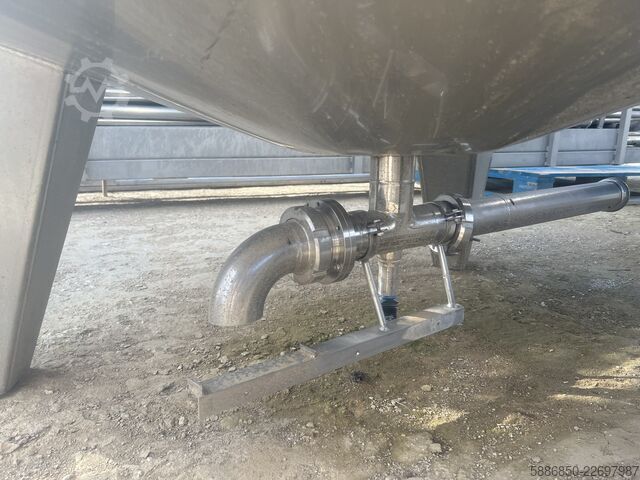 2000-Liter-Tank, isoliert, mit Rührwerk, aus Edelstahl (Inox)  