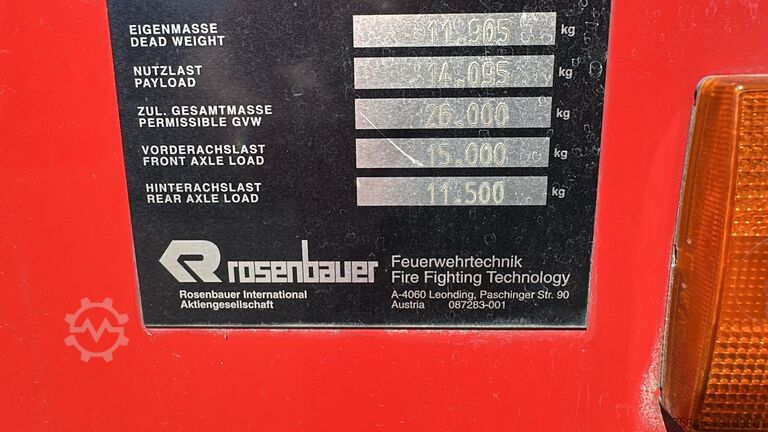 Fire engine Mercedes-Benz SK 2638