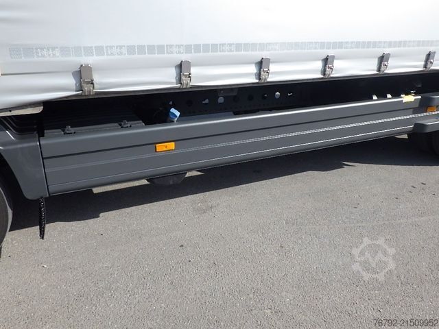 Plattewagen met zeil MERCEDES-BENZ 1327 L Atego 4 Pritsche 7,3m/LBW/AHK/Klima/55tkm