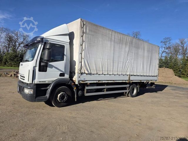 Flatbed truck with tarp IVECO 120E25 Pritsche&Plane,Ladebordwand 1,5 To