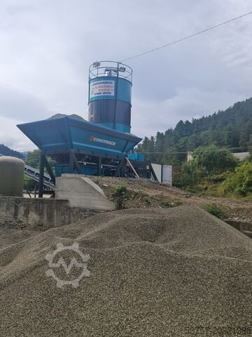 Central de betão móvel, betão CONSTMACH 30M3/H Small Mobil Concrete Mixing Plant