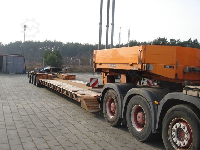 Reboque de plataforma rebaixada GOLDHOFER STZ VL4-47/80 Tiefladerauflieger 4xLenk+Funk