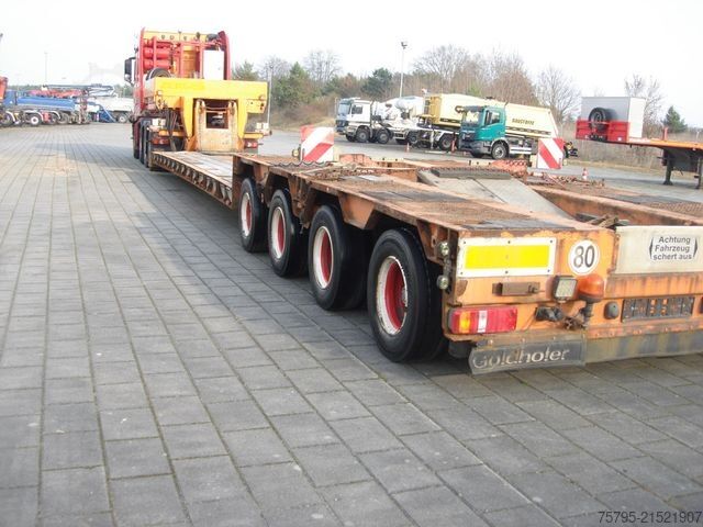 Reboque de plataforma rebaixada GOLDHOFER STZ VL4-47/80 Tiefladerauflieger 4xLenk+Funk