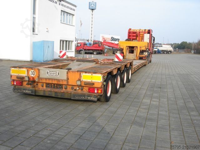 Reboque de plataforma rebaixada GOLDHOFER STZ VL4-47/80 Tiefladerauflieger 4xLenk+Funk