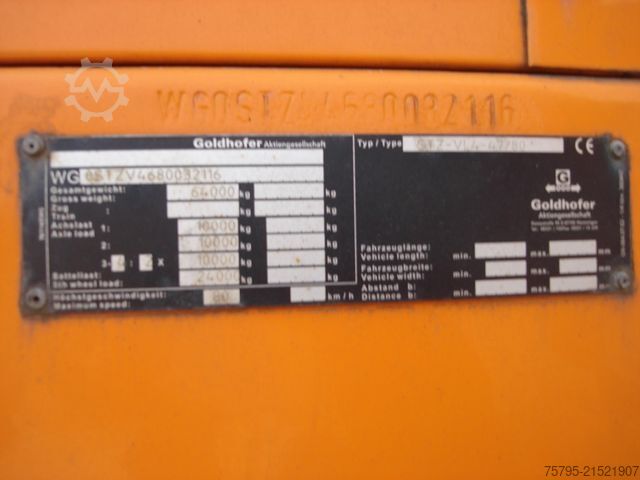 Reboque de plataforma rebaixada GOLDHOFER STZ VL4-47/80 Tiefladerauflieger 4xLenk+Funk