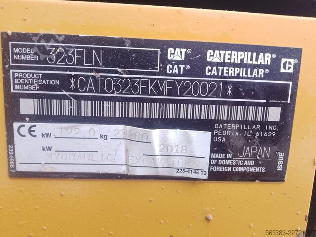 Gravemaskine på larvefødder Caterpillar 323FLN IHC