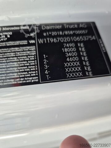 Zárt tartály Mercedes-Benz Atego 818 L