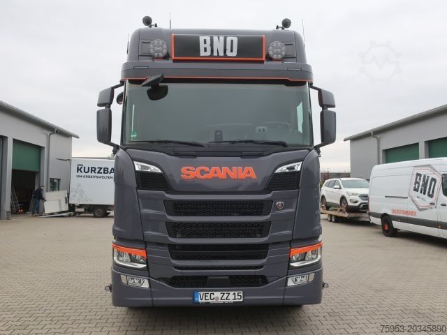 Camion porte-caisses amovibles Scania R 450 62x Lenkachse Ladebordwand