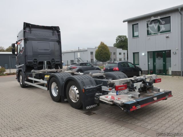 Camion porte-caisses amovibles Scania R 450 62x Lenkachse Ladebordwand