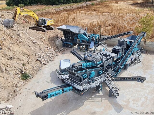 Installation de concassage mobile / concasseur de pierre Constach Mobil Crushing Plant 120 T/H mobile secondary impact crusher