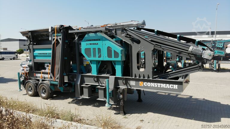 Installation de concassage mobile / concasseur de pierre Constach Mobil Crushing Plant 120 T/H mobile secondary impact crusher