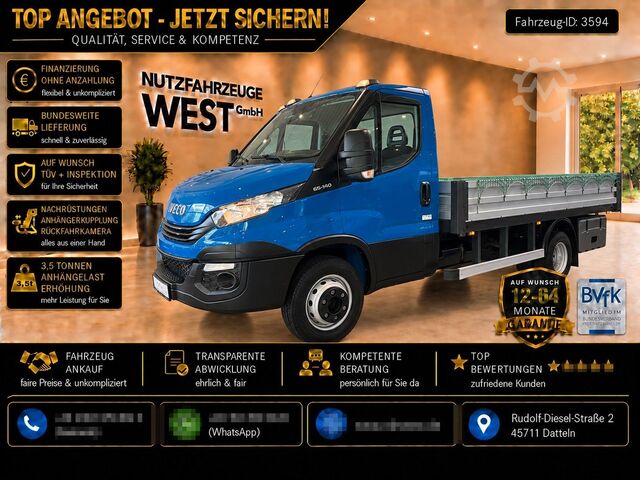 Furgão pick-up IVECO Daily 65/70c15 Maxi Pritsche*Garantie*1.Hand*