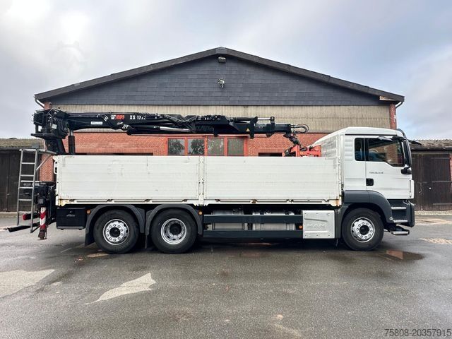 Truck mounted crane MAN TGS 26.440 Baustoff Hiab XS177 K Lenk Navi