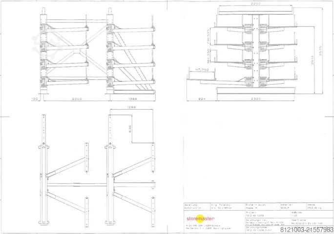 Tungt reol Storemaster 