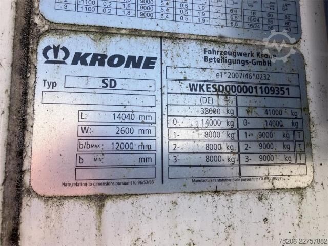 Chladírenský návěs Krone Cool Liner Duoplex Steel Standard