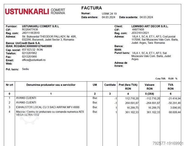 CNC megmunkáló központ AES VEGA ULTRA 1332