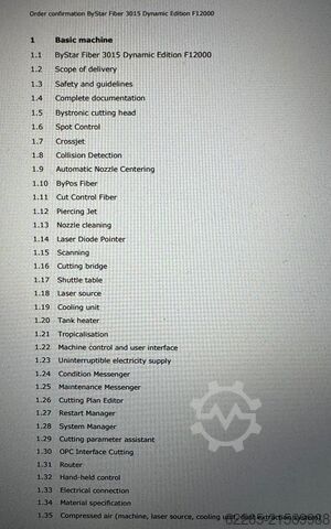  BYSTRONIC Bystar Fiber 3015 12KW