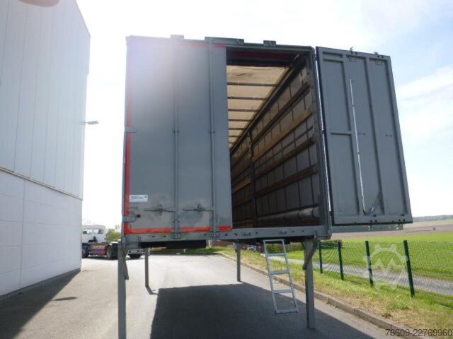 Remolque con caja móvil KRONE Heck mit Portaltüren