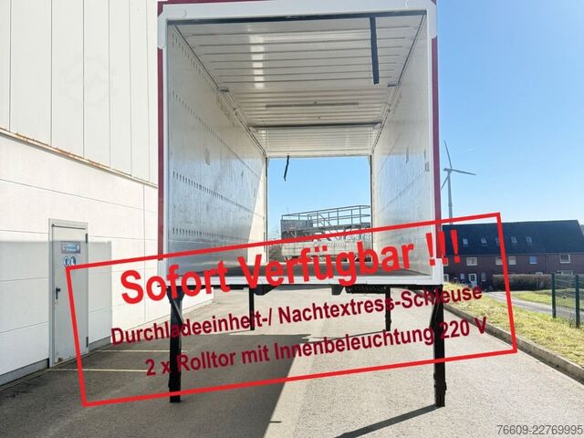 Remorque porte-caisson KRONE Durchladeeinheit 2 x Rolltor