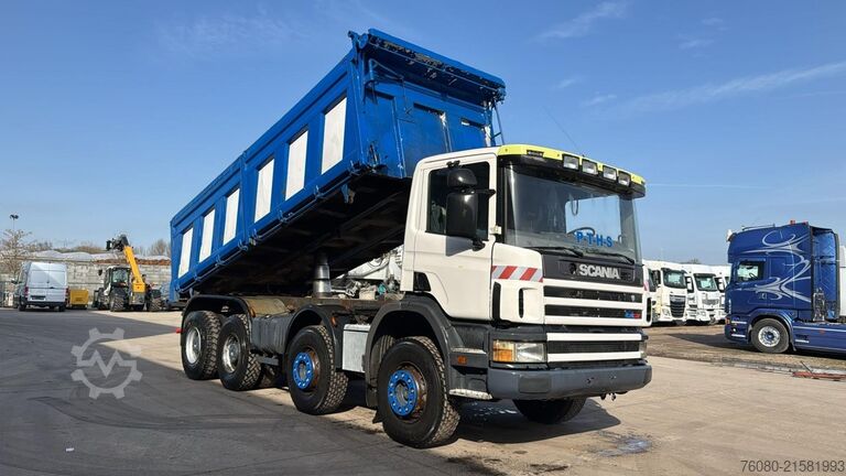 3-way tipper Scania 124 - 400 (MANUAL PUMP / BIG HUB / GRAND PONT /...