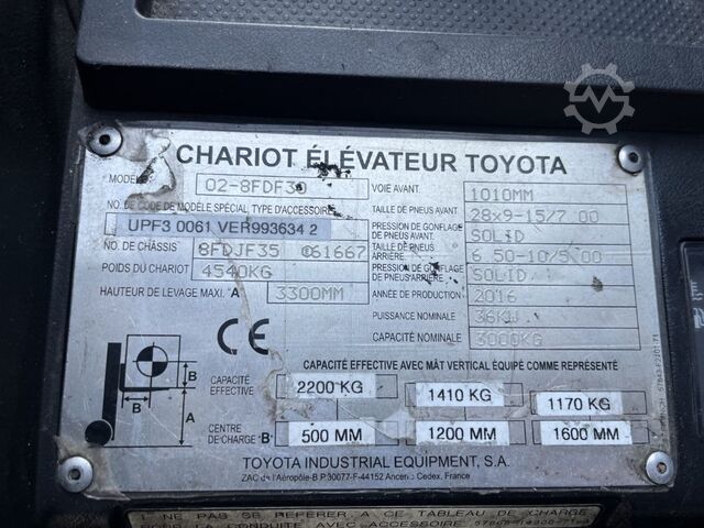 Diesel vorkheftruck Toyota 8FDF30