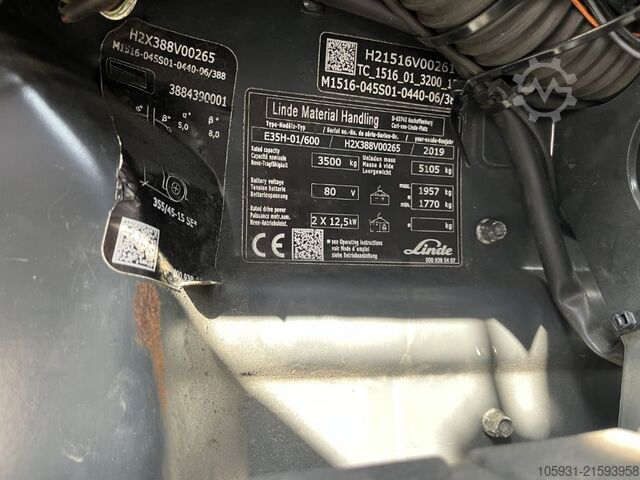 Elektrische vorkheftruck met 4 wielen Linde E35H-01/600