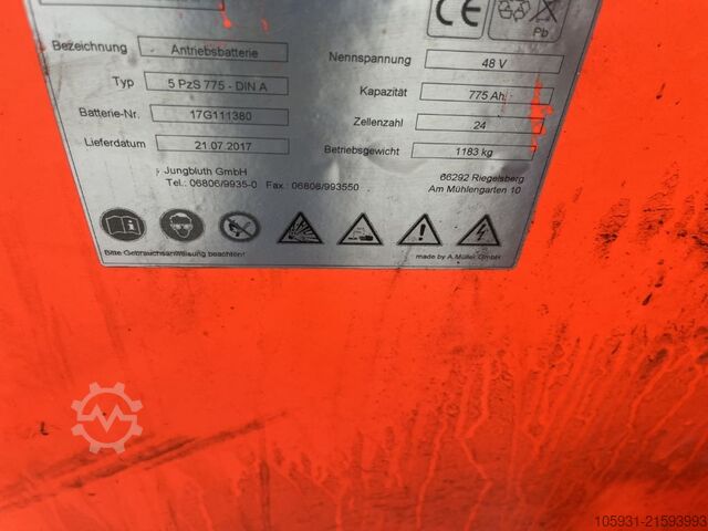 Elektrische vorkheftruck met 4 wielen Linde E16PH-02