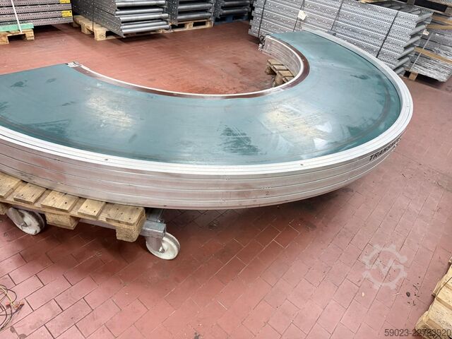 Transportador de banda curvado, curva de banda de 180 grados Transnorm TS 1600-140