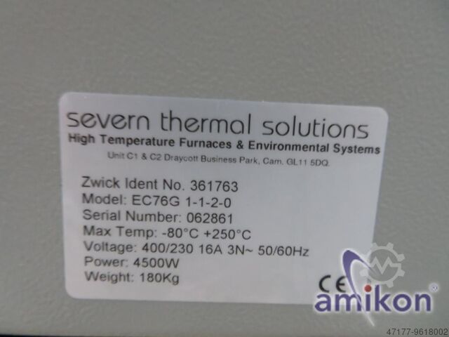 Temperatuurkamer voor AllroundLine Zwick / Roell EC76G 1-1-2-0 361763 -80°C bis + 250°C