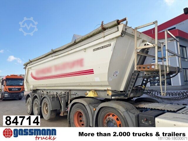 Kippers oplegger Meiller MHPS 12/27, Stahlmulde ca. 26m³, Liftachse