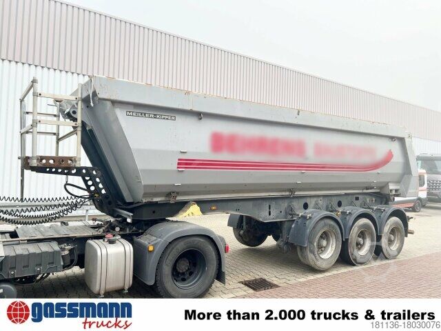 Kippers oplegger Meiller MHPS 12/27, Stahlmulde ca. 26m³, Liftachse