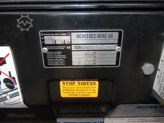 Bőrönd Mercedes-Benz Vario 813 811 + MANUAL + EURO 1