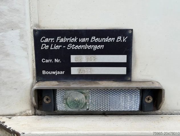 Naczepa chłodnia Burg VAN BEURDEN ISOLATED BOX HYDRAROLLS CARRIER