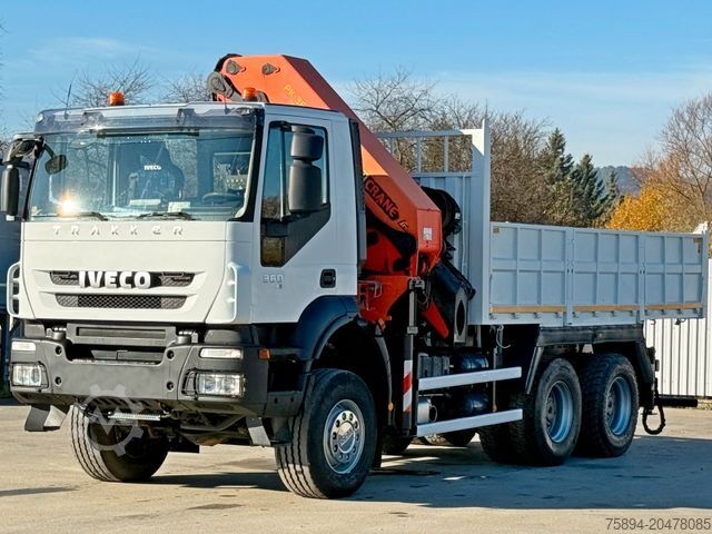 Autokran IVECO TRAKKER 360 * Kipper 5,15m* KRAN /FUNK * 6x6
