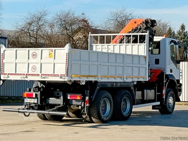 Autokran IVECO TRAKKER 360 * Kipper 5,15m* KRAN /FUNK * 6x6