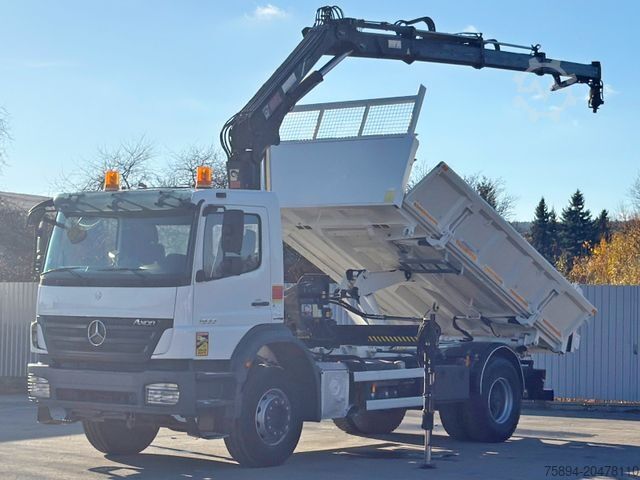 Kipper LKW MERCEDES-BENZ AXOR 1833 * HIAB 144 B - 3 HIDUO + FUNK * TOP