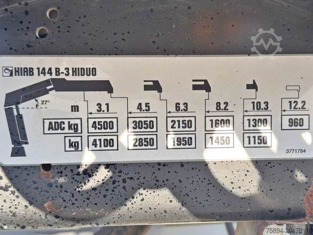 Kipper LKW MERCEDES-BENZ AXOR 1833 * HIAB 144 B - 3 HIDUO + FUNK * TOP