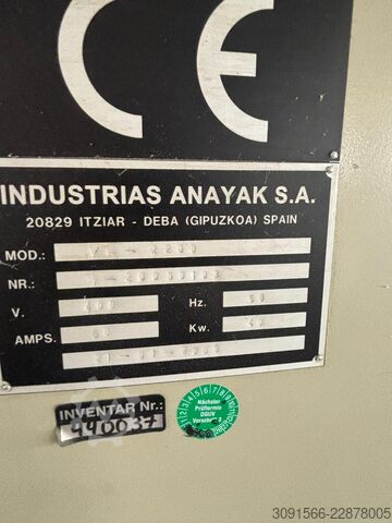 Fraiseuse à bâti ANAYAK VH 2200