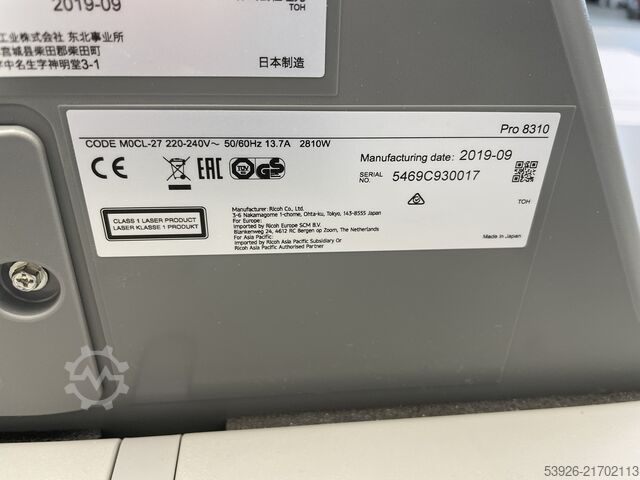 Digitalna štamparska mašina Ricoh Pro 8310 as good as new only 432000 clicks