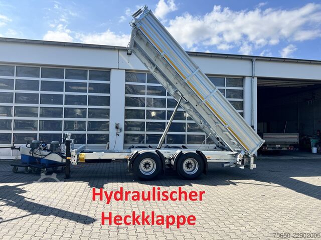 Tipvognstrailer Möslein TTD 19 B  19 t Tandemkipper- Tieflader hydraulischer Klappe Breitbereifung