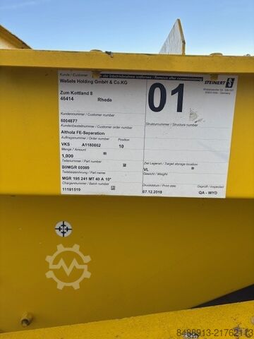 Planta de desmetalización Steinert Perman-Überbandmagnetscheider