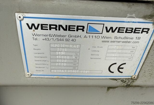2016 Werner MPC 18 kuka kontejner Sonstige Werner MPC 18 Hakenpressmulde