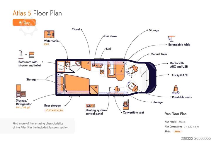 Campingvogn/autocamper Fiat Ducato Carasuite 650 MF | 5 posti letto | Semintegrato
